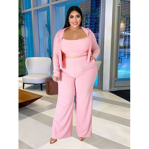 Ensemble De Survêtement Trois Pièces Pour Femme",Manches Longues,Stretch De Lit,Tenues D'hiver Grande Taille,"En Vrac