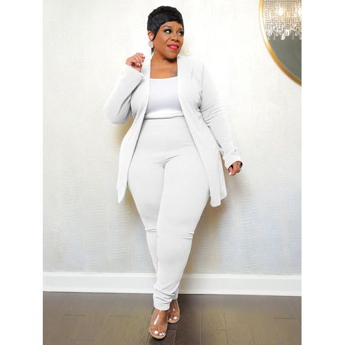 Wmstar-Ensemble Deux Pièces Pour Femme",Haut Assressenti,Leggings Monochromes,Pantalons Décontractés,Grande Taille,Automne,"Hiver