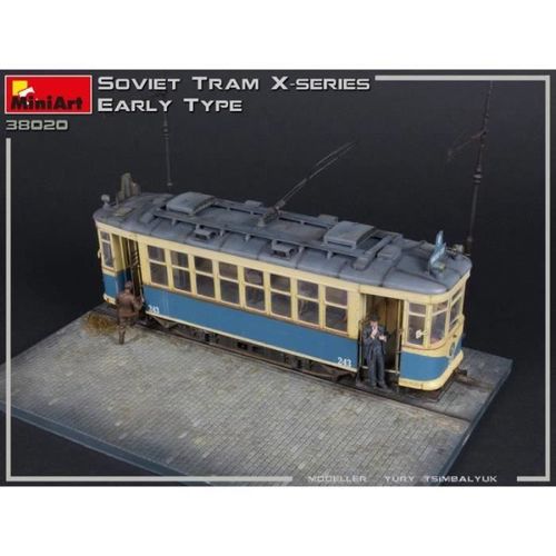 Maquette Train Soviet Tram X-Series. Early Type - Miniart-Mini Art