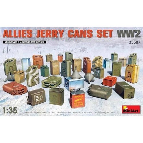 Maquette Diorama Allies Jerry Cans Set Ww2 Miniart 35587 1/35ème-Mini Art