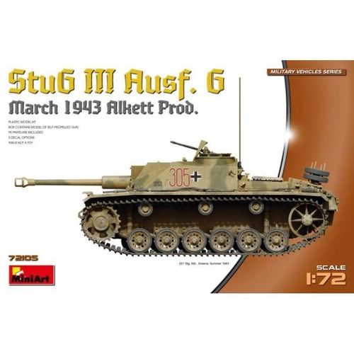 Maquette Char Stug Iii Ausf. G March 1943 Alkett Prod. - Miniart - 1:72-Miniart