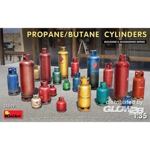 Miniart 35619 : Propane/Butane Cylinders 1:35-Mini Art