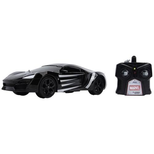 Jada Toys Marvel Black Panther Lykan Hypersport 253226001 Voiture Télécommandée Avec Télécommande Avant Arri Re Gauche Droite Échelle 1 16 Fonction De Charge Usb Noir