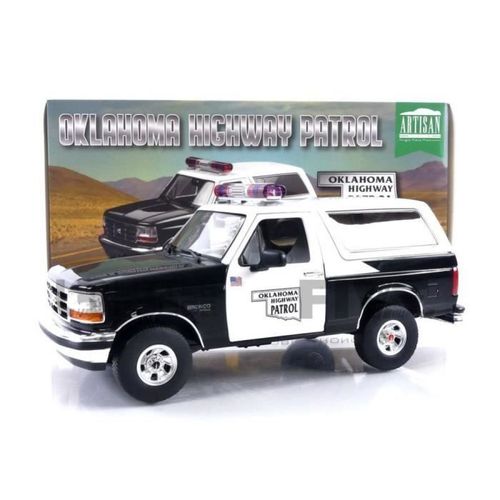 Greenlight Collectibles 1/18 19114 Ford Bronco Oklahoma Highway Patrol - 1996 Diecast Modelcar-Greenlight