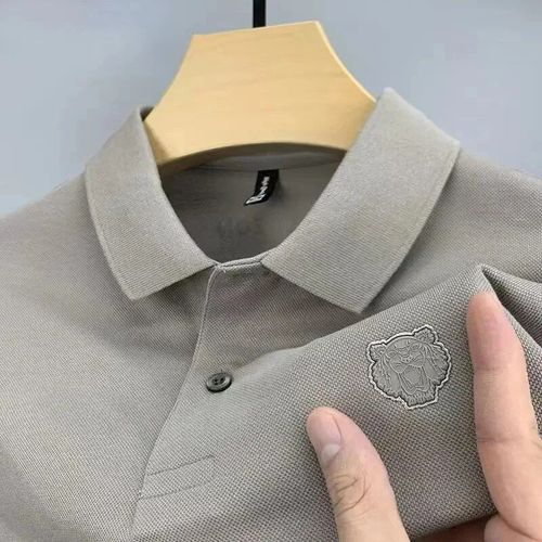 Polo Aviation Tête De Tigre Pour Hommes,Haut De Gamme,Coton,Manches Courtes,Revers,T-Shirt Décontracté,Été,Marque De Mode,Chemise Paul