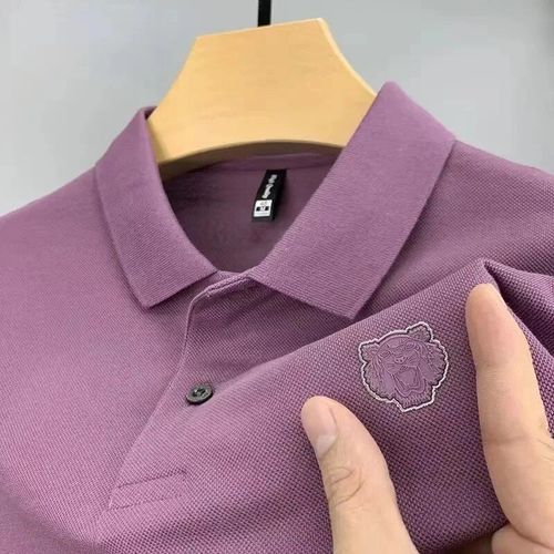 Polo Aviation Tête De Tigre Pour Hommes,Haut De Gamme,Coton,Manches Courtes,Revers,T-Shirt Décontracté,Été,Marque De Mode,Chemise Paul