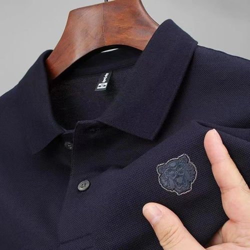 Polo Aviation Tête De Tigre Pour Hommes,Haut De Gamme,Coton,Manches Courtes,Revers,T-Shirt Décontracté,Été,Marque De Mode,Chemise Paul
