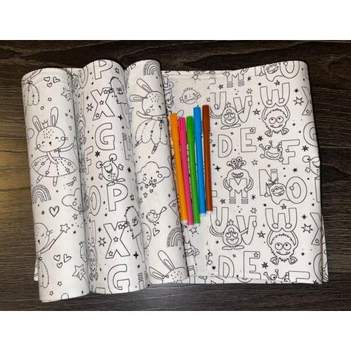 Kit Coloriage Set De Table Recto-Verso Avec Feutres