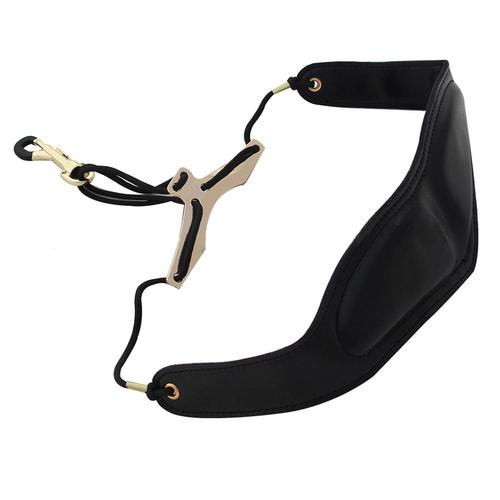 Longueur Réglable Saxophone Neck Strap Soft Sax Leather Respirant Strap Padded