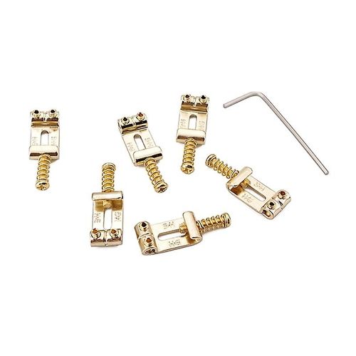 Pack Of 6 Guitar Saddle Bridge With Wrench For Strat Guitar Stringed Instrument