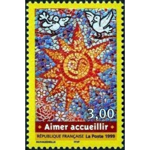 France 1999, Très Beau Timbre Neuf** Luxe Yvert 3255, Aimer Et Accueillir.