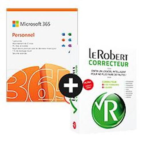 Pack Microsoft 365 Personnel + Le Robert Correcteur