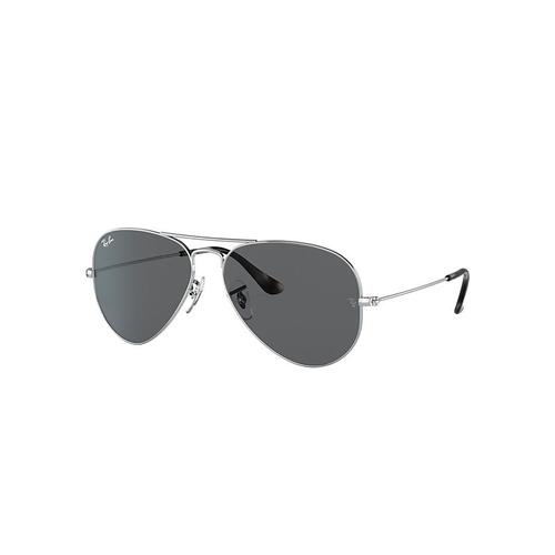 Ray-Ban Aviator Collection Lunettes De Soleil Monture Argent Verres Gris 58-14 