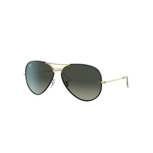 Ray-Ban Aviator Full Color Legend Lunettes De Soleil Monture Or Verres Gris 58-14 