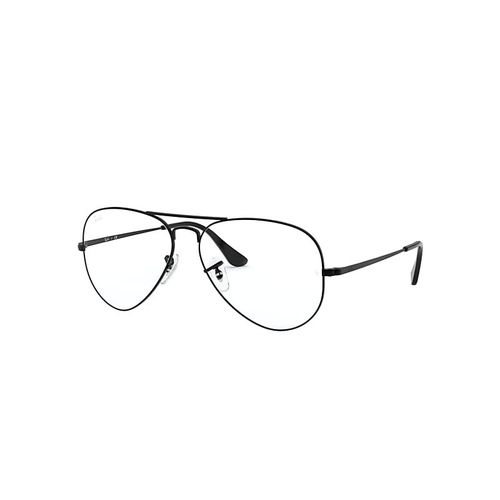 Ray-Ban Aviator Optics  Monture Noir Verres Transparents 58-14 