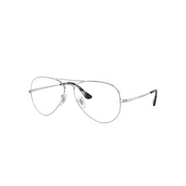 Ray-Ban Aviator Optics  Monture Argent Verres Transparents 58-14 