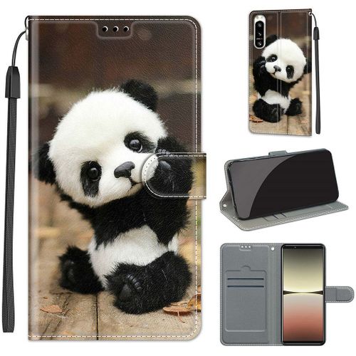 Saturcase Coque Pour Sony Xperia 5 Iv 2022, Beau Pu Cuir Magnétique Flip Portefeuille Support Porte-Carte Dragonne Protecteur Housse Étui Pour Sony Xperia 5 Iv 2022 (Dy-16)