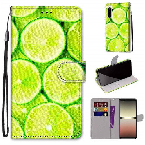 Saturcase Coque Pour Sony Xperia 5 Iv 2022, Beau Pu Cuir Magnétique Flip Portefeuille Support Porte-Carte Dragonne Protecteur Housse Étui Pour Sony Xperia 5 Iv 2022 (Dh-19)