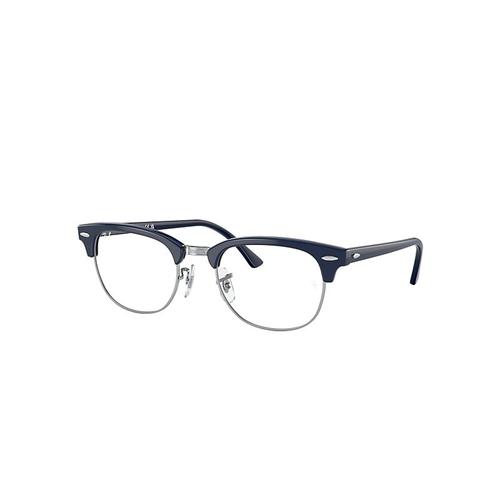 Ray-Ban Clubmaster Optics  Monture Bleu Verres Transparents Polarisé 51-21 