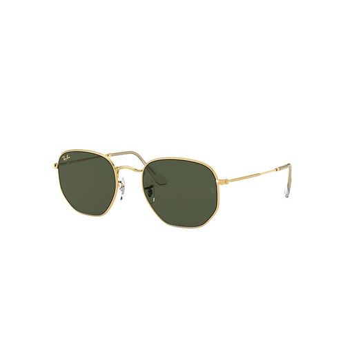 Ray-Ban Hexagonal Lunettes De Soleil Monture Or Verres Vert 51-21