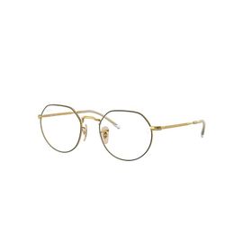 Ray-Ban Jack Optics  Monture Or Verres Transparents Polarisé 51-20 