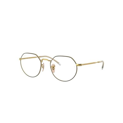 Ray-Ban Jack Optics  Monture Or Verres Transparents Polarisé 49-20 
