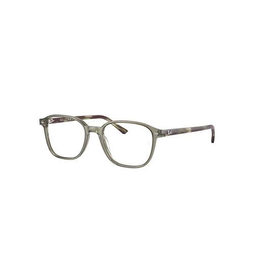 Ray-Ban Leonard Optics  Monture Grey Et Brown Havana Verres Transparents Polarisé 49-17 