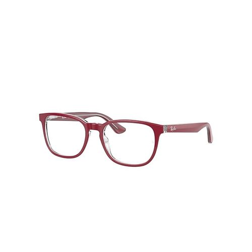 Ray-Ban Rb1592 Optics Kids  Monture Rouge Sur Transparent Verres Transparents Polarisé 48-16 