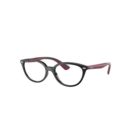 Ray-Ban Rb1612 Optics Kids  Monture Bordeaux Sur Caoutchouc Gris Verres Transparents Polarisé 48-15 