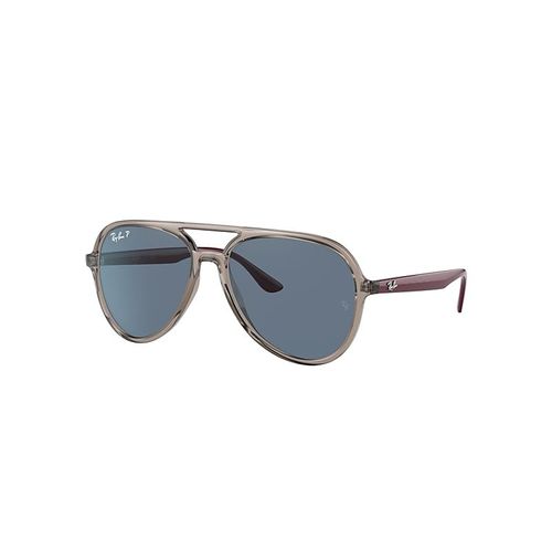 Ray-Ban Rb4376 Lunettes De Soleil Monture Bordeaux Verres Bleu Polarisé 57-16 