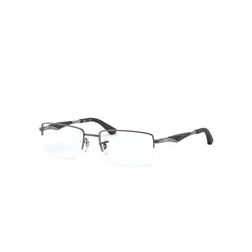 Ray-Ban Rb6285 Optics  Monture Gunmetal Verres Transparents Polarisé 53-18 