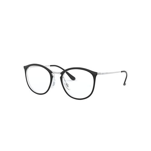 Ray-Ban Rb7140 Optics  Monture Argent Verres Transparents 49-20 