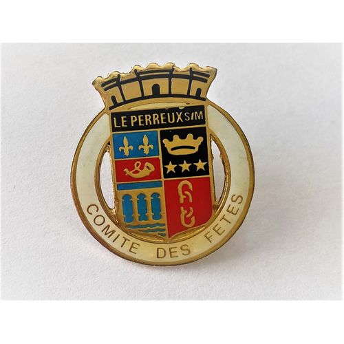 Pins Ville Blason Couronne Le Perreux 94 Val De Marne Comité Des Fêtes