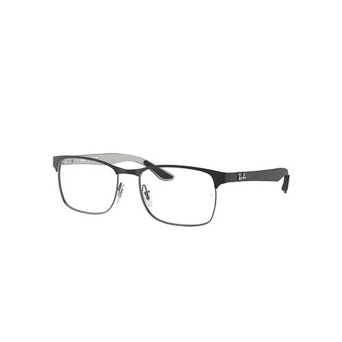 Ray-Ban Rb8416 Optics  Monture Noir Sur Gunmetal Verres Transparents Polarisé 55-17 