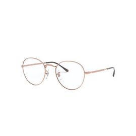 Ray-Ban Round Metal Optics Ii  Monture Bronze-Cuivre Verres Transparents Polarisé 49-20 