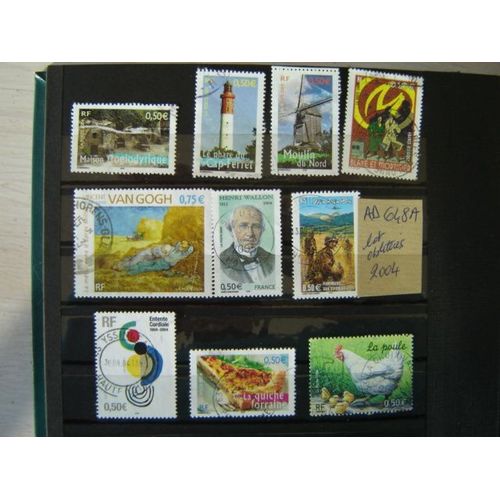 Ad 648 A // Lot De Timbres Oblitérés France 2004
