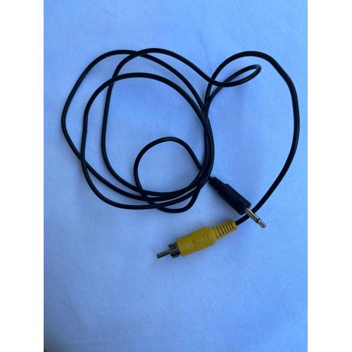 Cable audio RCA male vers male jack 3,5 mm