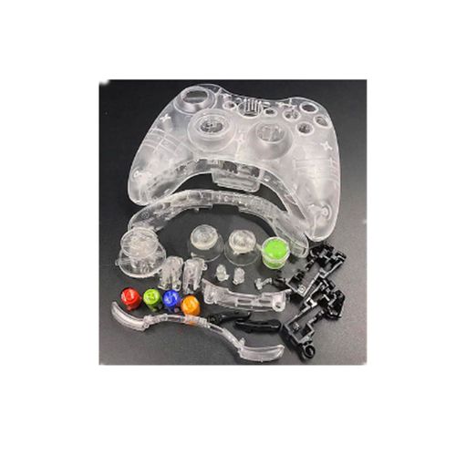 Kit De Coque Protection Accessoires Jeux De Console Sans Fil Compatible Xbox 360 (Transparent)