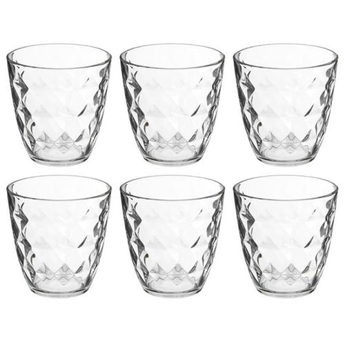 Lot De 6 Gobelets Bas "Fabi'eau" 25cl Transparent