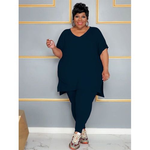 Ensemble Deux Pièces Pour Femme",Haut Long,Legging,Couleur Unie,Décontracté,,"2023