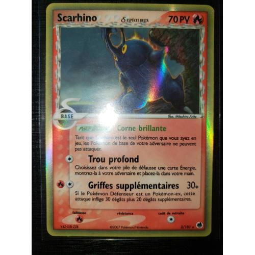 Scarhino "Espèce Delta" Holo 3/101 Du Bloc Ex Île Des Dragons