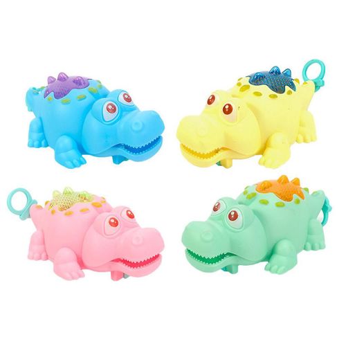 Pool Float Bath Toy Wind-Up Clockwork Pull String Swimming For Crocodile Led Light Up Bathtub Animal Toys For Toddler Ki