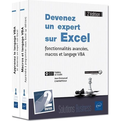 Devenez Un Expert Sur Excel : Fonctionnalités Avancées, Macros Et Langage Vba - Coffret En 2 Volumes : Macros Et Langage Vba - Apprendre À Programmer Sous Excel - Apprenez Le Langage Vba Et...