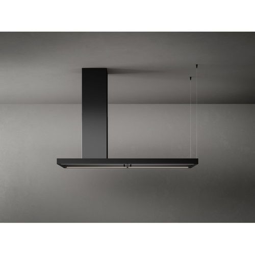 Falmec Hotte Îlot Elle (Noir Mat - Acier Verni)