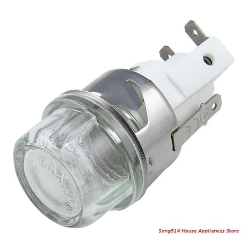Ampoule de four à micro ondes avec Base 25w, tension 110V/250V, verre trempé à tête plate résistant à la chaleur, 500 ?, 1 pièce