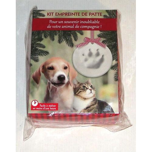 kit empreinte de patte chien chat en argile pour un souvenir inoubliable de votre animal moulage