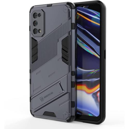 Coque De Téléphone Pour Oppo A54 5g / Oppo A74 5g, 6.5"" Avec Housse De Protection Antichoc En Silicone Pour Béquille Pc Gris