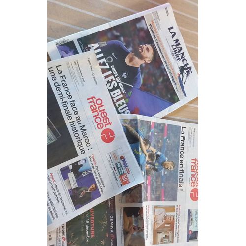 Lot 3 Journaux Special  Coupe Dumonde Foot 2022