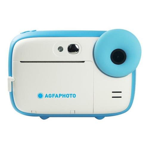 Appareil photo Compact AgfaPhoto Realikids Instant Cam Blanc compact avec imprimante photo instantanée - 5.0 MP / 15.0 MP (interpolé) - 1080p - bleu