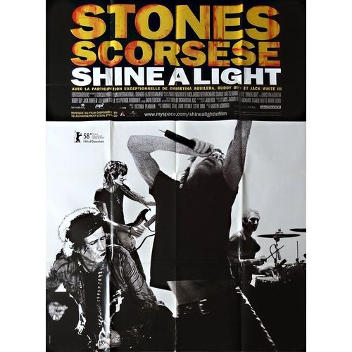 Affiche Cinéma Shine A Light 120x160cm ( Scorsese / Rolling Stones)